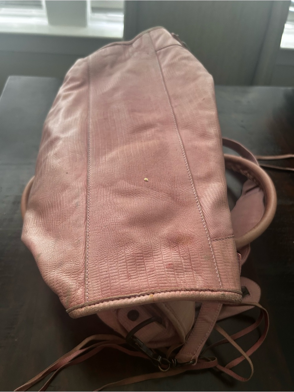 Balenciaga 10th Anniversary City Bag Pink Lizard Embossed Agneau Leather strap - Picture 6 of 10